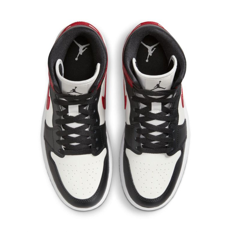WMNS AIR JORDAN 1 MID SAIL GYM RED